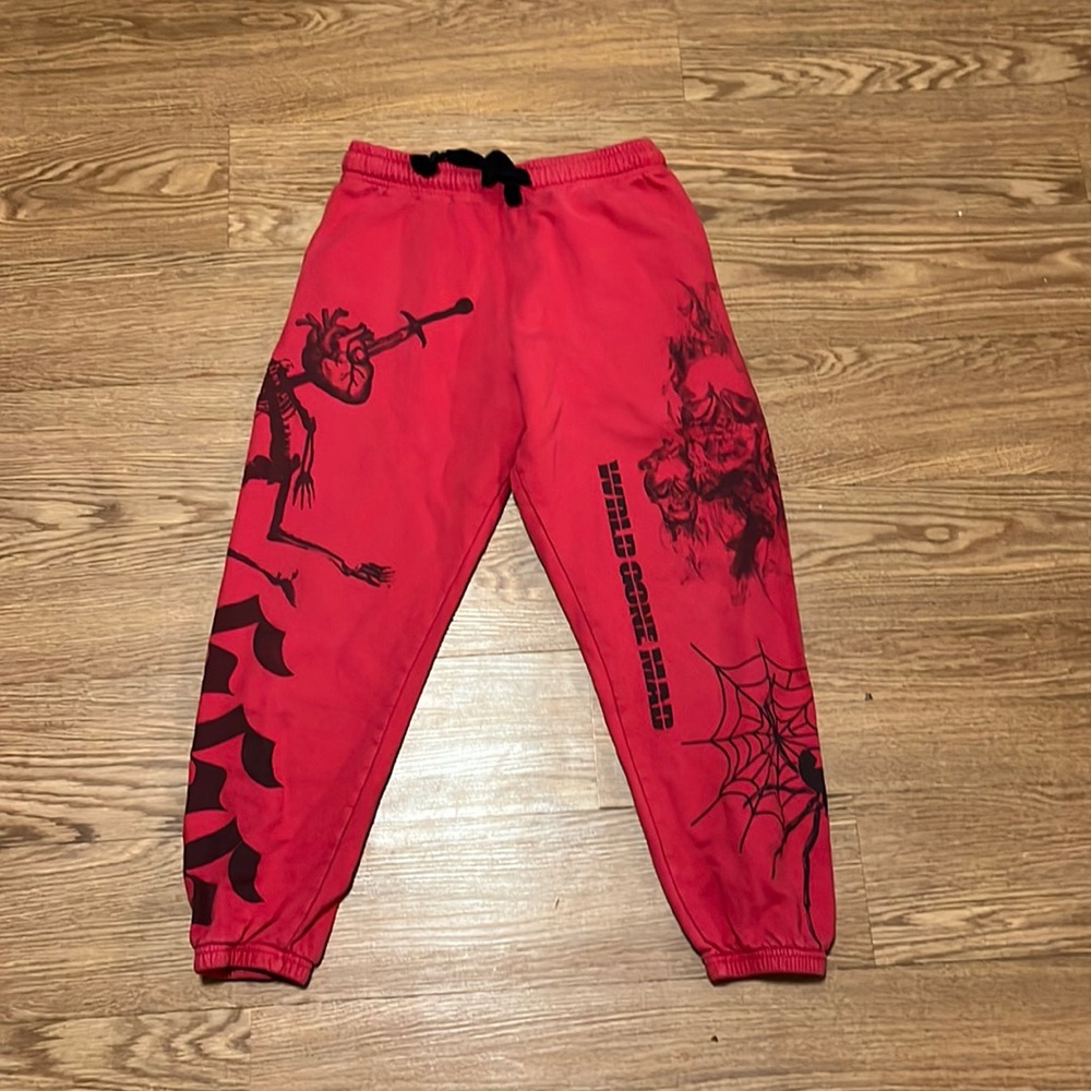Rare Juice Wrld 999 Club sweatpants.